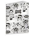 Caderno A4 agraf. Blasetti Pautado - Vacas - Papelaria Encantada