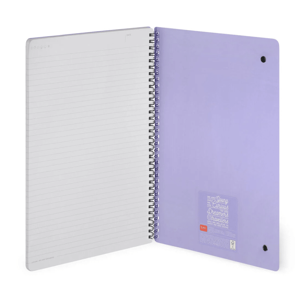 Caderno A4 com linhas Unicórnio Legami - Papelaria Encantada
