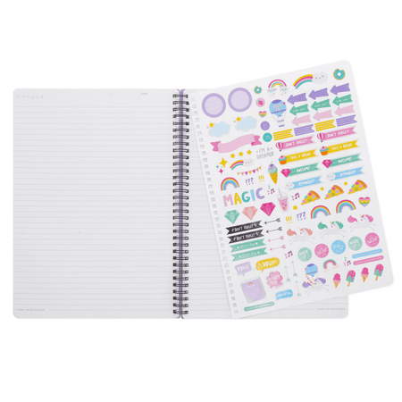Caderno A4 com linhas Unicórnio Legami - Papelaria Encantada