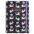 Caderno A4 com linhas Unicórnio Legami - Papelaria Encantada