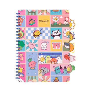 Caderno A4 com Separadores - Wonder Comic - Mr. Wonderful - Papelaria Encantada