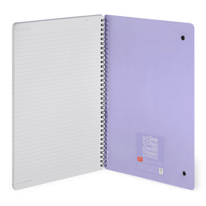 Caderno A4 Legami com linhas e capa dura Espiral - Unicórnio - Papelaria Encantada