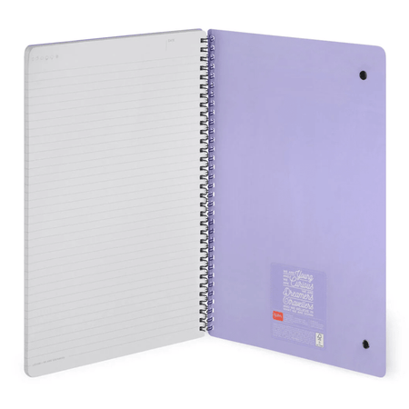 Caderno A4 Legami com linhas e capa dura Espiral - Unicórnio - Papelaria Encantada