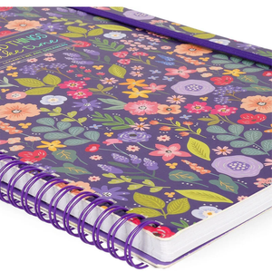 Caderno A4 Legami Espiral Maxi - Flowers - Papelaria Encantada