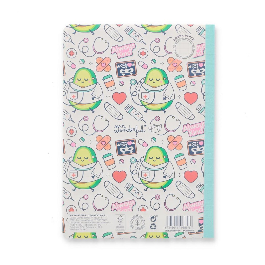 Caderno A5 - Always kind - Saúde - Mr.wonderful - Papelaria Encantada