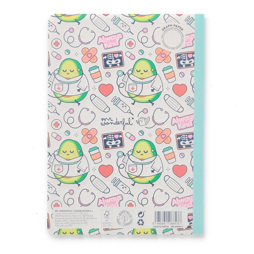 Caderno A5 - Always kind - Saúde - Mr.wonderful - Papelaria Encantada