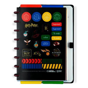 Caderno A5 black by Harry Potter - Papelaria Encantada