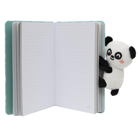 Caderno A5 com peluche panda - Be your best self Mr Wonderful - Papelaria Encantada