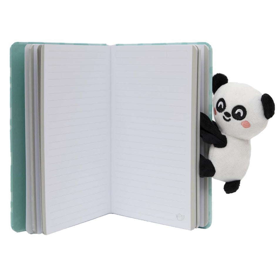 Caderno A5 com peluche panda - Be your best self Mr Wonderful - Papelaria Encantada