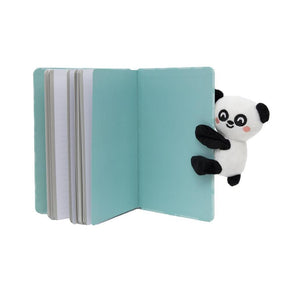 Caderno A5 com peluche panda - Be your best self Mr Wonderful - Papelaria Encantada