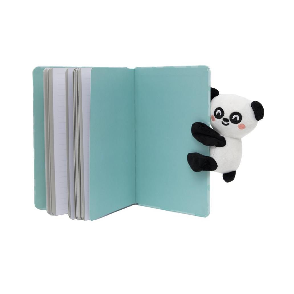 Caderno A5 com peluche panda - Be your best self Mr Wonderful - Papelaria Encantada