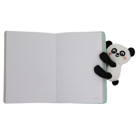 Caderno A5 com peluche panda - Be your best self Mr Wonderful - Papelaria Encantada
