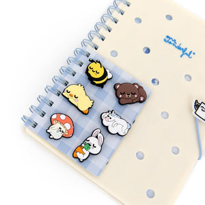 Caderno A5 com Pins - Lazy Bo - bo - Mr wonderful - Papelaria Encantada