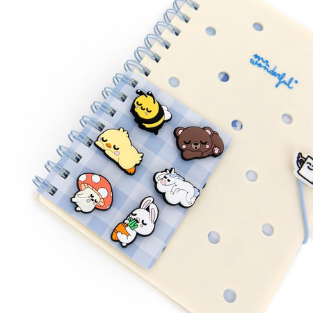 Caderno A5 com Pins - Lazy Bo - bo - Mr wonderful - Papelaria Encantada