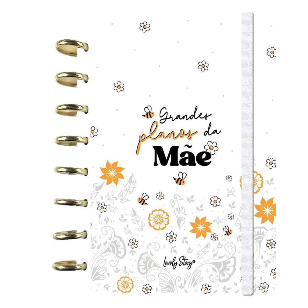 Caderno A5 com sistema de discos - Grandes Planos da Mãe - Papelaria Encantada