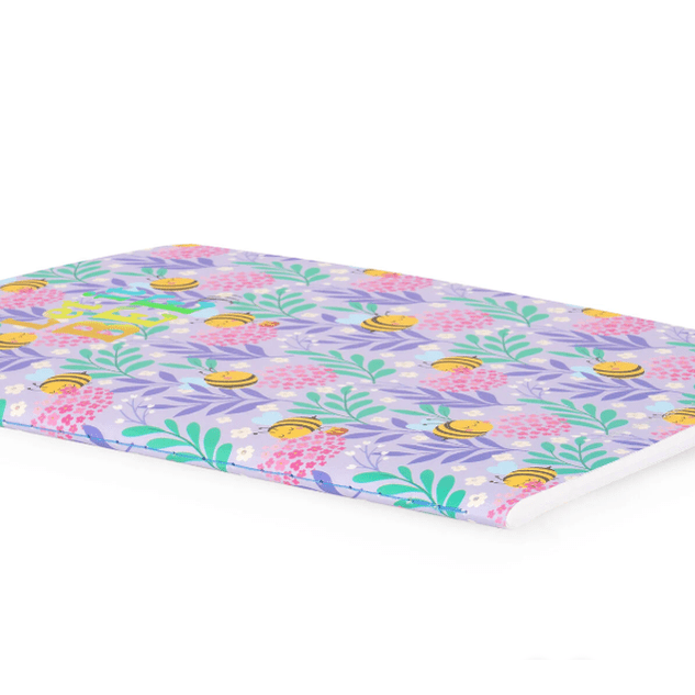 Caderno A5 em branco com capa dura ilustrada - Abelha Legami - Papelaria Encantada
