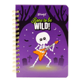 Caderno A5 fluorescente que brilha no escuro - Bone to be wild! - Papelaria Encantada