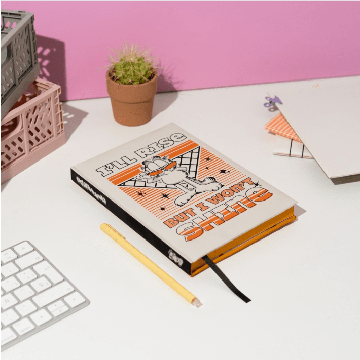 Caderno A5 Garfield - Papelaria Encantada