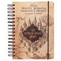 Caderno A5 Harry Potter capa dura marauders mapa - Papelaria Encantada