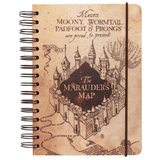 Caderno A5 Harry Potter capa dura marauders mapa - Papelaria Encantada