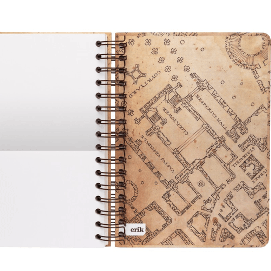 Caderno A5 Harry Potter capa dura marauders mapa - Papelaria Encantada