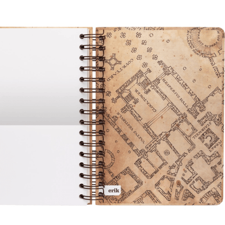 Caderno A5 Harry Potter capa dura marauders mapa - Papelaria Encantada