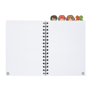 Caderno A5 Harry Potter com separadores - Papelaria Encantada