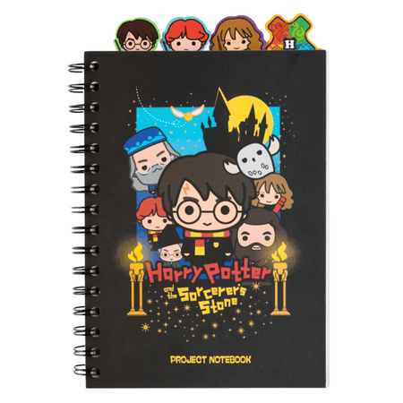Caderno A5 Harry Potter com separadores - Papelaria Encantada