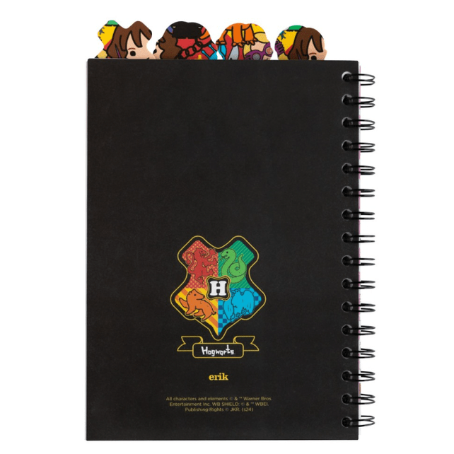 Caderno A5 Harry Potter com separadores - Papelaria Encantada