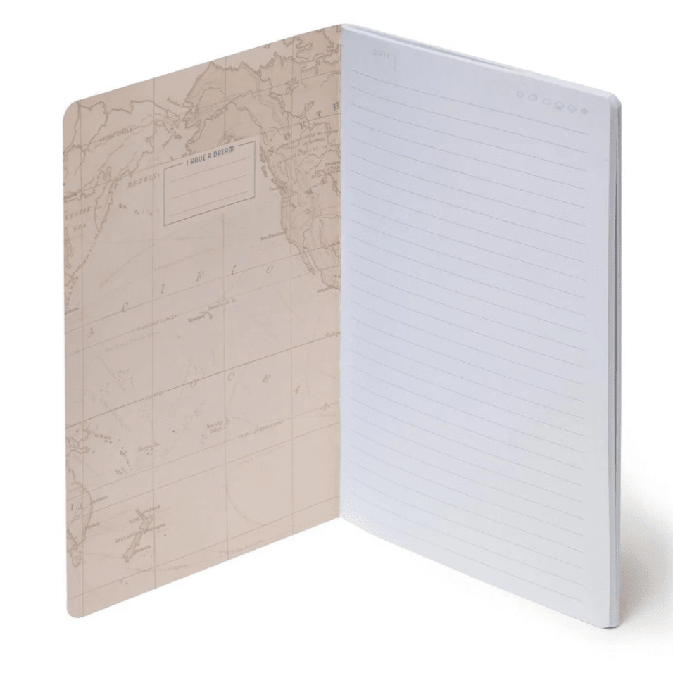 Caderno A5 Legami com linhas - Travel - Papelaria Encantada
