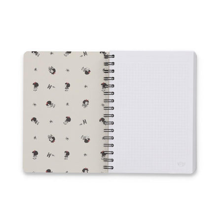 Caderno A5 Mafalda Quadriculado Mr. Wonderful - Papelaria Encantada