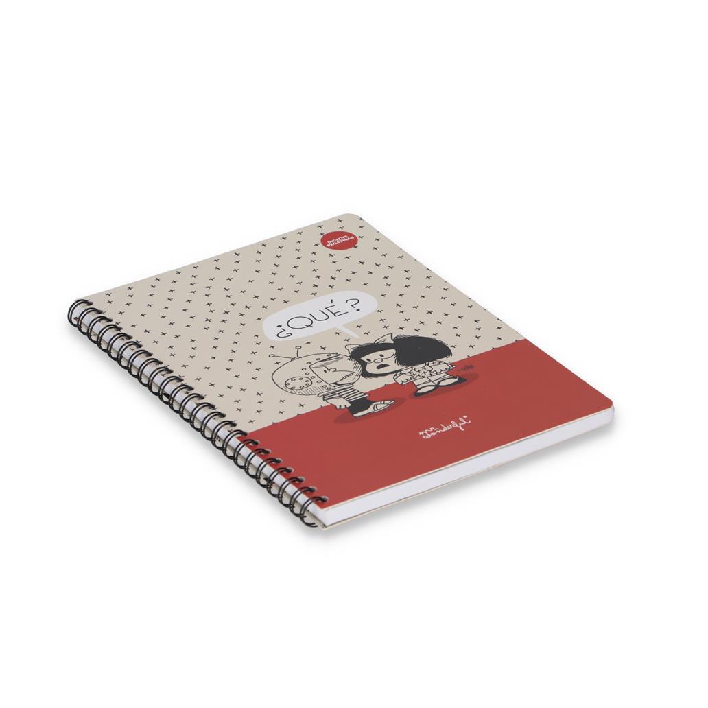 Caderno A5 Mafalda Quadriculado Mr. Wonderful - Papelaria Encantada