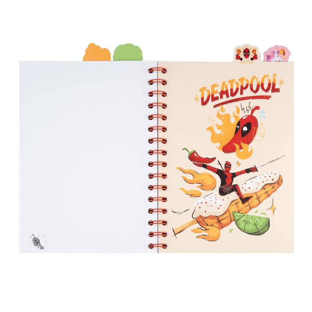 Caderno A5 Marvel Deadpool - Papelaria Encantada