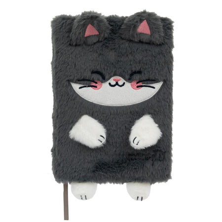 Caderno A5 peluche - Cat - Mr Wonderful - Papelaria Encantada