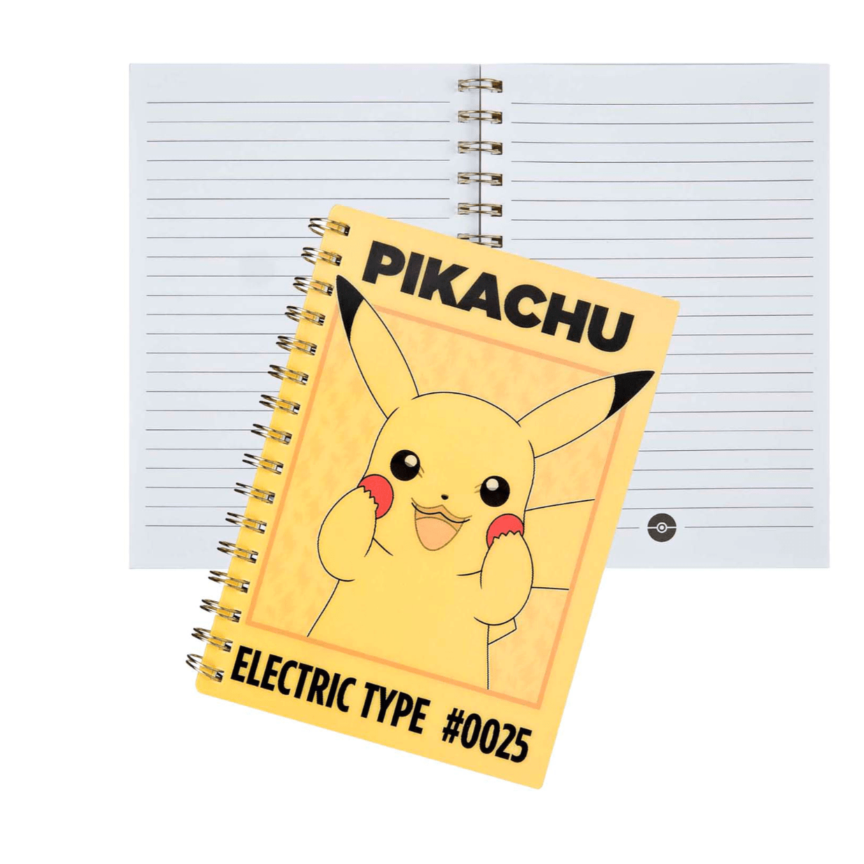 Caderno A5 Pikachu pautado com efeito lenticular - Papelaria Encantada