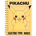 Caderno A5 Pikachu pautado com efeito lenticular - Papelaria Encantada
