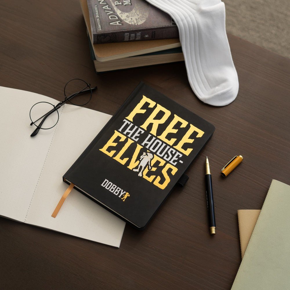 Caderno A5 Premium com caneta Harry Potter - Dobby - Papelaria Encantada