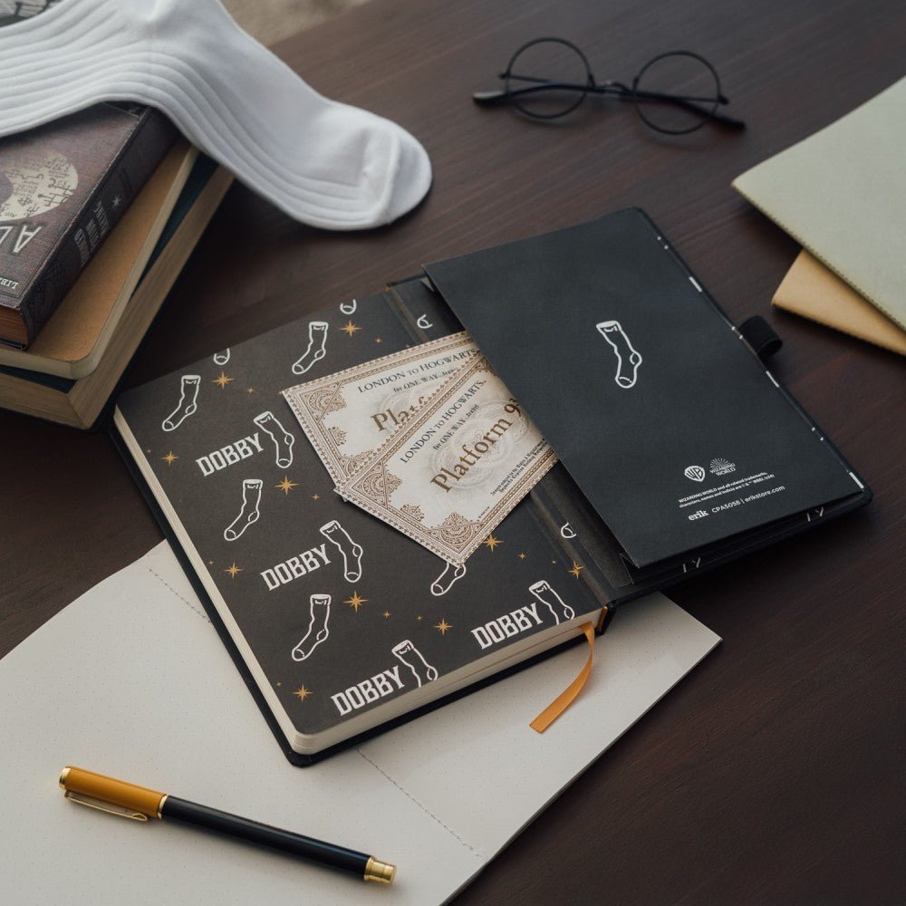 Caderno A5 Premium com caneta Harry Potter - Dobby - Papelaria Encantada
