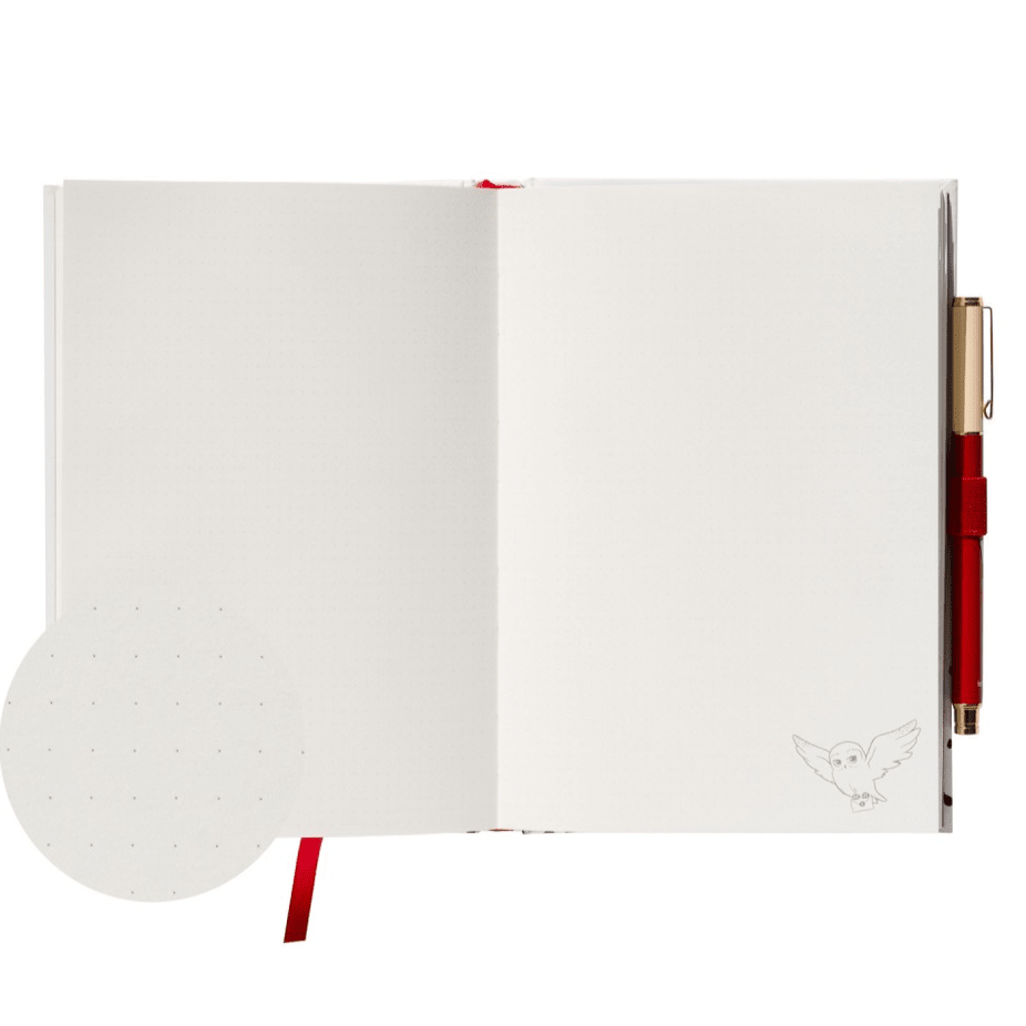 Caderno A5 premium com caneta Harry Potter hedwig - Papelaria Encantada
