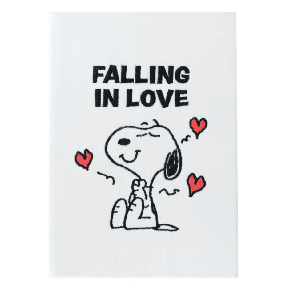Caderno A5 Snoopy veludo - Papelaria Encantada