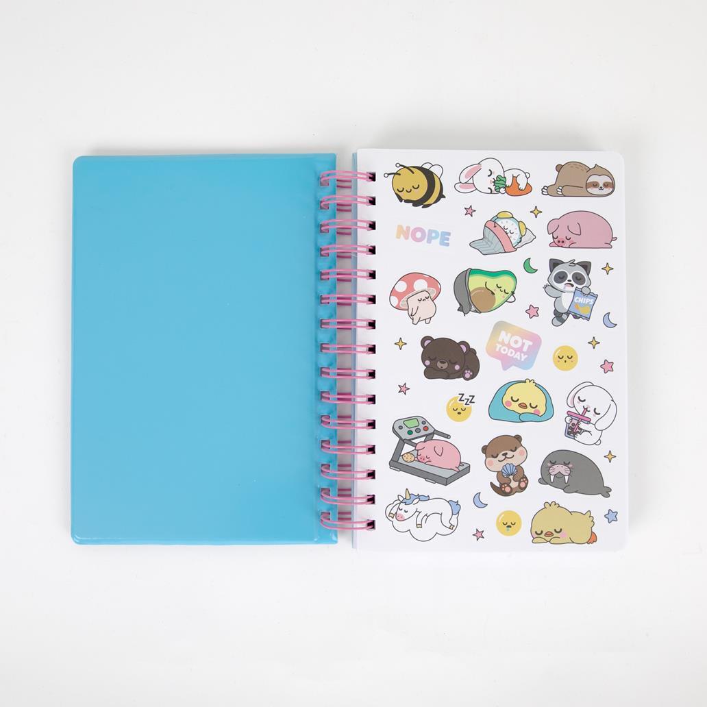 Caderno A5 Squishy Lontra Lazy - Nap the day away - Mr. Wonderful - Papelaria Encantada