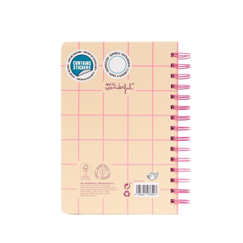 Caderno A5 Squishy Ouriço - The Art of Being a Hedgehog - Mr. Wonderful - Papelaria Encantada