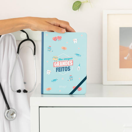 Caderno A5 - Vais conseguir grandes feitos - Mr. Wonderful - Papelaria Encantada