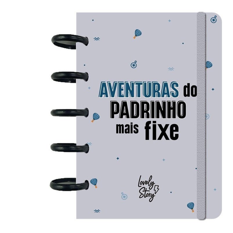 Caderno A6 Aventuras do padrinho mais fixe - Papelaria Encantada