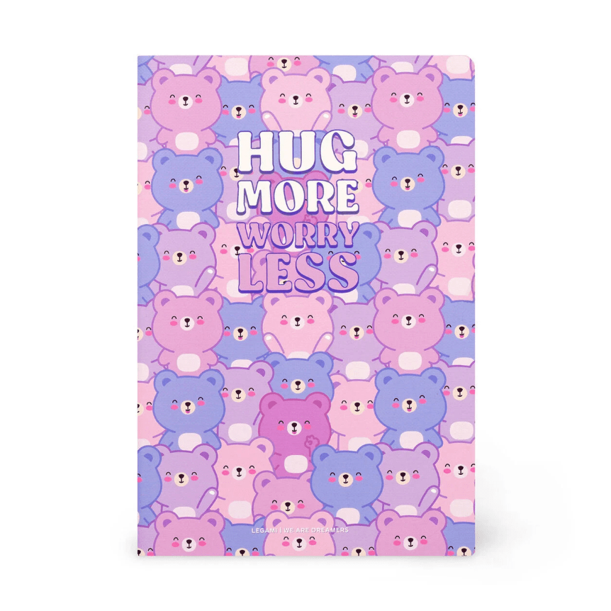 Caderno A6 com linhas Ursinho Legami - Papelaria Encantada