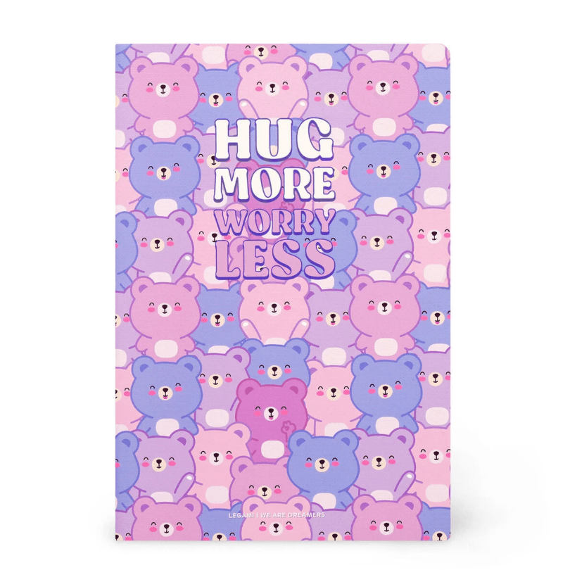 Caderno A6 com linhas Ursinho Legami - Papelaria Encantada