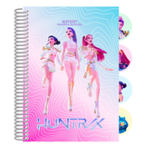 Caderno A6 Kpop Demon Hunters Pautado - Papelaria Encantada