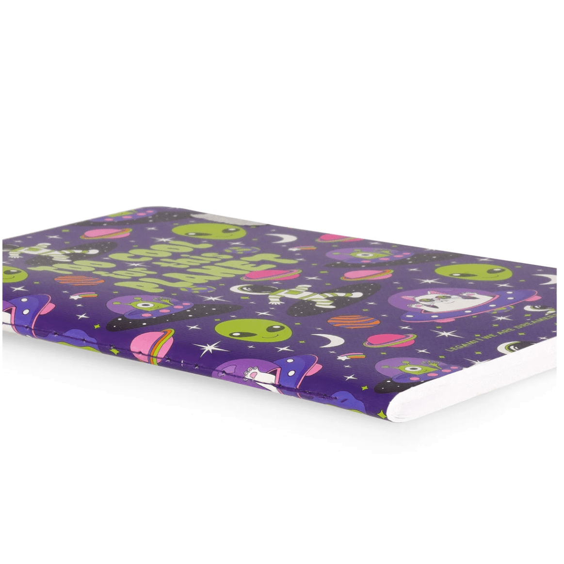 Caderno A6 Legami com linhas e capa dura ilustrada - Espaço - Papelaria Encantada