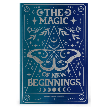 Caderno A6 Legami com linhas e capa dura ilustrada - Moth Ed. especial - Papelaria Encantada