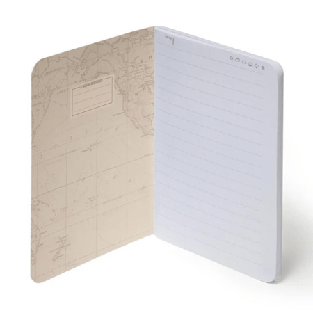 Caderno A6 Legami com linhas e capa dura ilustrada - Travel - Papelaria Encantada
